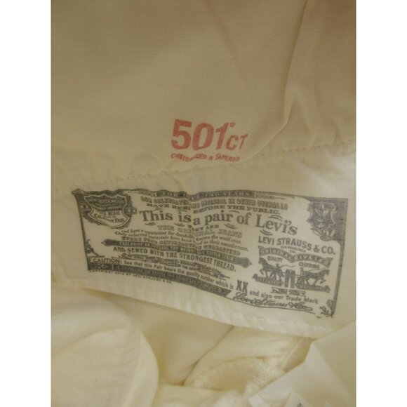 Levis 501 CT Jeans 30 Button Fly Distressed Cropped Denim Pants NEW - Picture 13 of 16